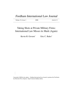 International Law Misses its Mark (Again)