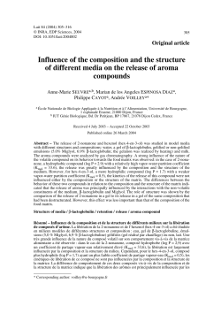 Influence of the composition and the structure of different media on