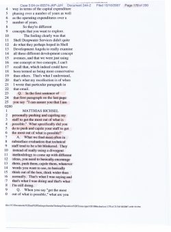 Matthias Bichsel Deposition: 2 page Extract