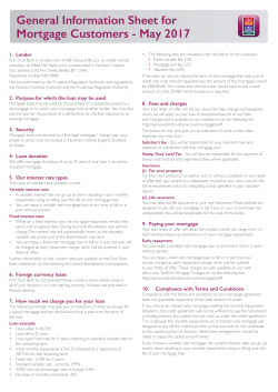 General Information about First Trust Bank Mortgages