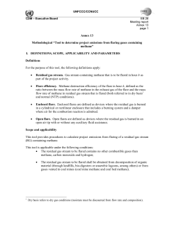 Tool to determine project emissions from flaring - CDM