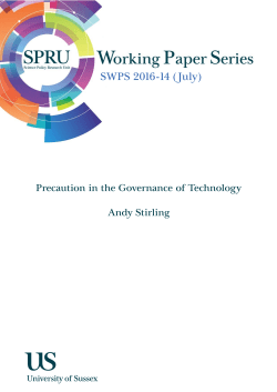 SWPS 2016-14 - University of Sussex