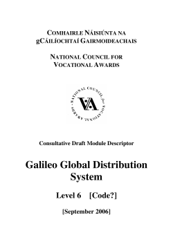 Galileo Global Distribution System