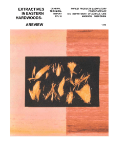 Extractives in Eastern Hardwoods- A Review