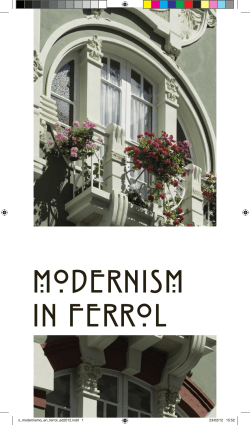 modernism in ferrol - Concello de Ferrol