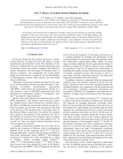 GW+T theory of excited electron lifetimes in metals