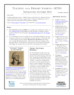 newsletter - Middle Tennessee State University