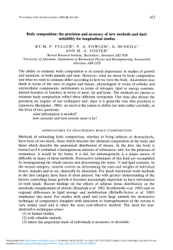 Body composition - Cambridge University Press