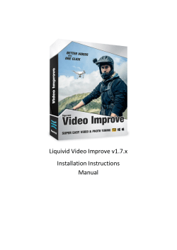 Liquivid Video Improve v1.7.x Installation Instructions Manual
