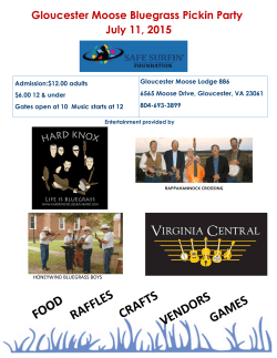 Gloucester Moose Bluegrass Pickin Party July 11, 2015