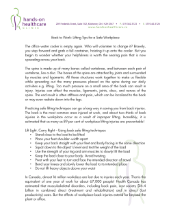 Lifting Tips For A Safe Workplace - Hands