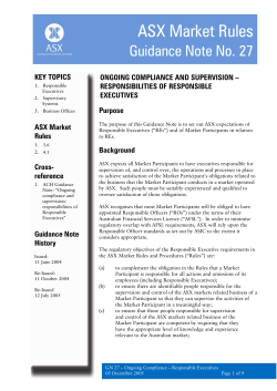 Ongoing Compliance and Supervision