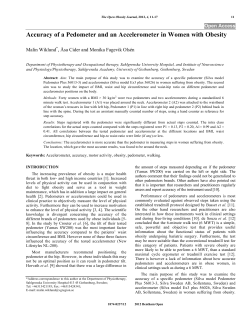 Accuracy of a Pedometer and an Accelerometer in Women with