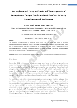 Spectrophotometric Study on Kinetics and