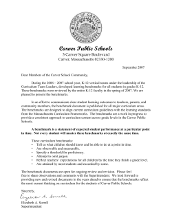 Curriculum Benchmarks 9-12