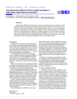The destructive effects of Kelvin leaded packages