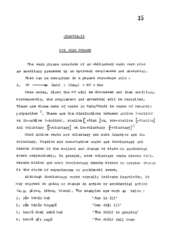 GHAPTER-II THE VERB PHRASE The verb phrase consists of an