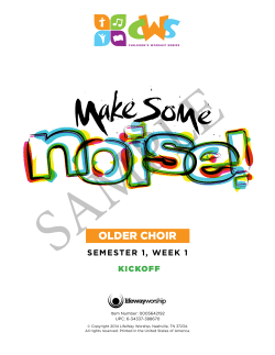 Children`s Worship Series: Make Some Noise