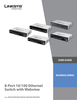 8-Port 10/100 Ethernet Switch with Webview