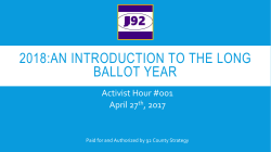 2018:an introduction to the long ballot year