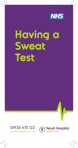Sweat Test Feb 17.indd - Yeovil District Hospital