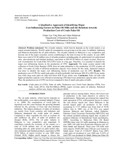A Qualitative Approach of Identifying Major Cost Influencing Factors