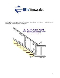 Installing Wainscoting up a set of stairs and getting