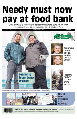 May 4, 2017 - Northern News Services