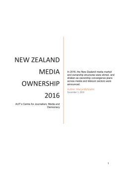 New Zealand media ownership 2016
