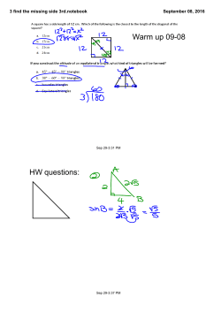 3 find the missing side 3rd.notebook