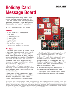 Holiday Card Message Board - Jo-Ann