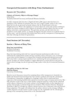 Presentation Abstracts - Edinburgh Environmental Humanities