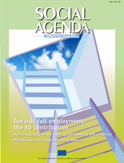 Towards full employment: the EU contribution