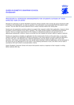 queen elizabeth`s grammar school faversham