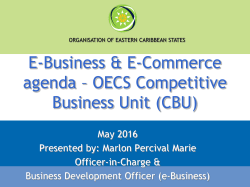 Day 2 Agenda 2 - Marlon Marie - OECS - e-Commerce
