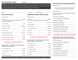 Role Assignments - Reagan Foundation