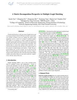 A Matrix Decomposition Perspective to Multiple Graph Matching