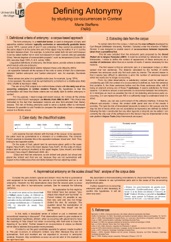 by studying co-occurrences in Context