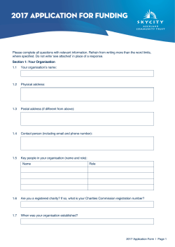 Please complete all questions with relevant information. Refrain