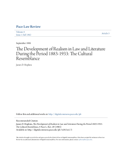 The Development of Realism in Law and Literature During the