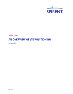 an overview of lte positioning
