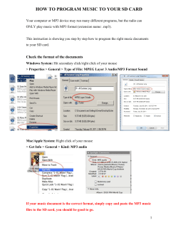 how to program music to your sd card
