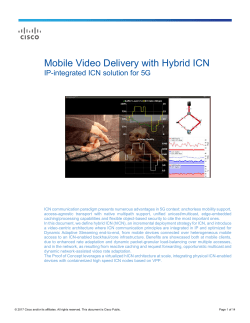 Mobile Video Delivery with Hybrid ICN
