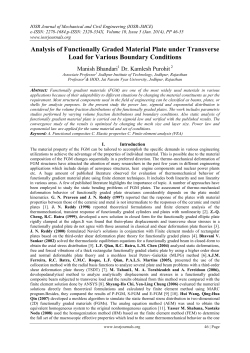 Analysis of Functionally Graded Material Plate under Transverse