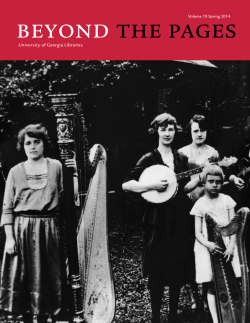Spring 2014 - UGA Libraries