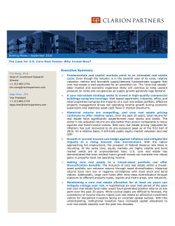 Executive Summary - Clarion Partners