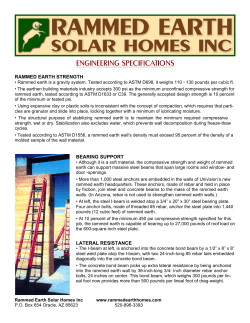 Rammed Earth Engineering - Rammed Earth Solar Homes Inc.