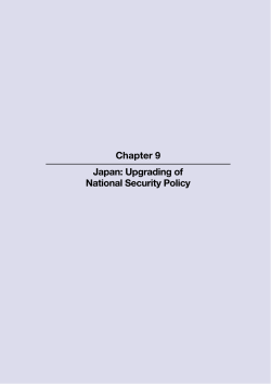Chapter 9 Japan: Upgrading of National Security Policy