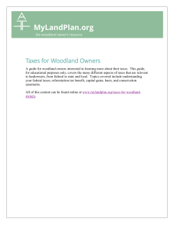 Taxes for Woodland Owners