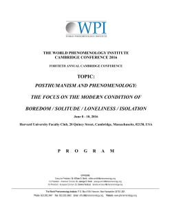 international society of phenomenology, fine arts and aesthetics